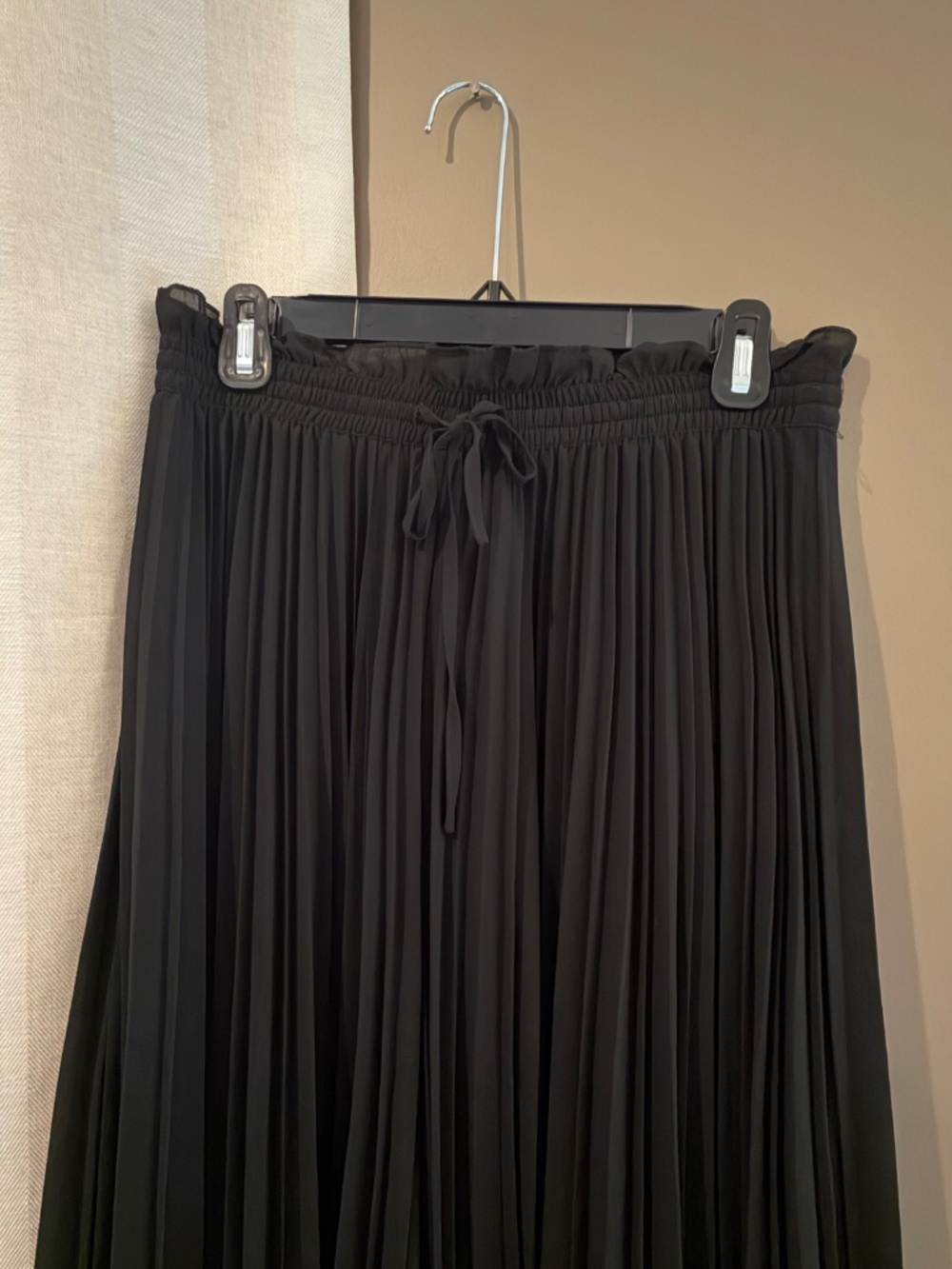 NWT Pleated Palazzo Pants Black by Wishlist Apparel Party Occasion, Size M/L - Picture 3 of 13